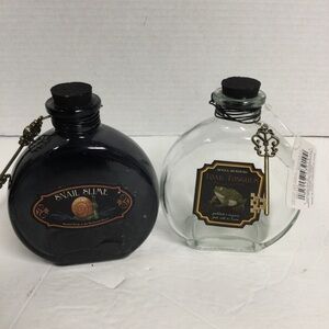 Ashland Halloween Enchanted Forest Black and Clear Potion Bottles Set NWT